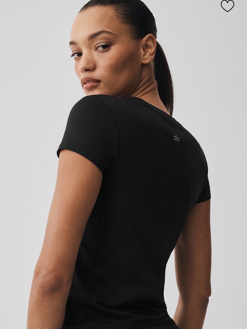 ALO Yoga Alosoft Finesse Tee - Black